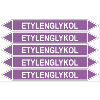 Značení potrubí, etylenglykol PZGL 007208
