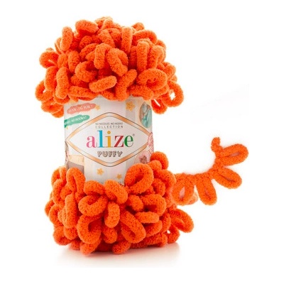 Priadza Alize Puffy 06 - oranžová