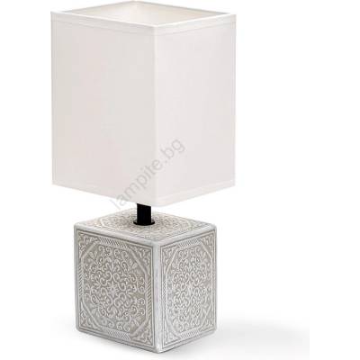 Aigostar - Настолна лампа 1xE14/40W/230V сива/бяла (AI0170)