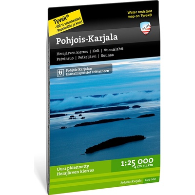 Pohjois - Karjala - turistická mapa