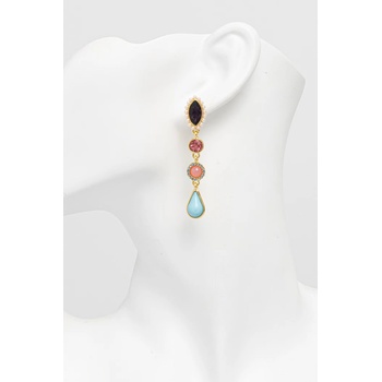 Kurt Geiger London обици дамски от метал с циркон (5622969429)