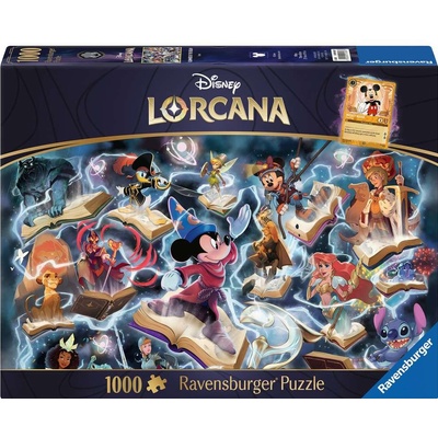 Ravensburger Пъзел Ravensburger от 1000 части - Disney Lorcana: Glimmers of the Realm - Steel