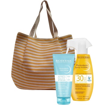 BIODERMA Photoderm Комплект - Спрей SPF30 и Гел-крем, 300 x 200 ml + Чанта