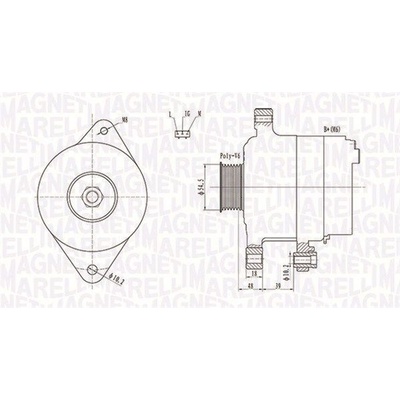 Alternátor MAGNETI MARELLI 063731809010