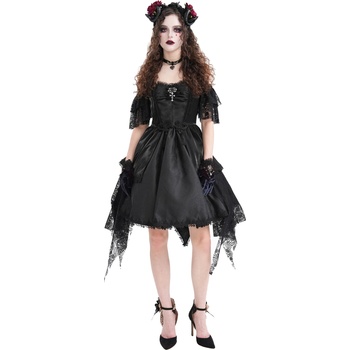 Devil fashion дамска рокля DEVIL FASHION - Black Gothic Off-the - SKT21601