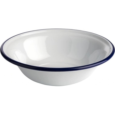 APS Mistička smaltovaná Enamelware bílá modrá 0,45 l
