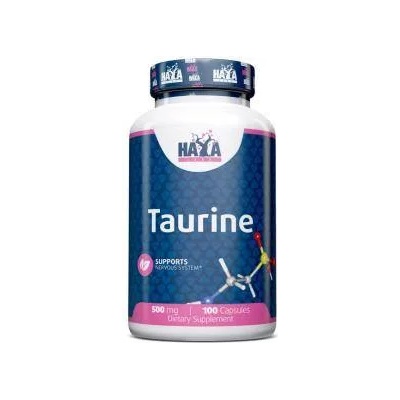 Haya Labs Аминокиселини - Таурин, Haya Labs, 500mg. , 100 Caps. , 7
