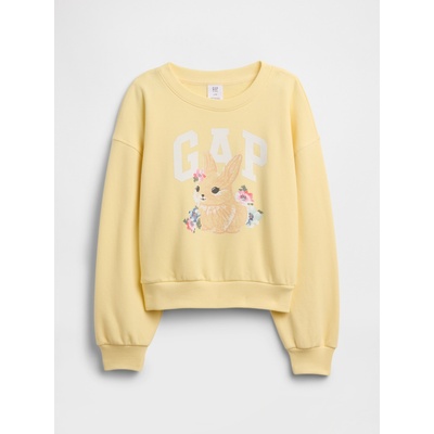 GAP Бебешки суитшърт с голям размер и лого GAP GAP | Zhalt | Момичешки | S