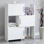 TopMebel Шкаф за кухня - баня Anna TopMebel от меламин в бял цвят 65x31.5x89.8см