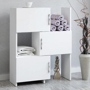 TopMebel Шкаф за кухня - баня Anna TopMebel от меламин в бял цвят 65x31.5x89.8см