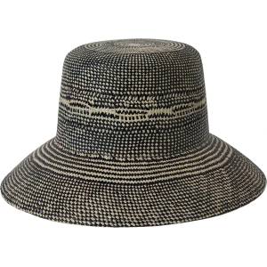 Brixton Дамска шапка Brixton Women's Lopez Panama Straw Bucket Hat - Catalina Sand / Black (904-3705-0113)