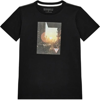 GUESS Тениска в черно за момче със снимка и лого Guess