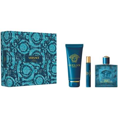 Versace Комплект Eros - Парфюмна вода, 100 и 10 ml + Душ гел, 150 ml