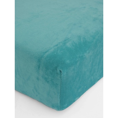 MKLuzkoviny.cz Prostěradlo mikroplyš Deluxe světle tyrkysové 90x200 – Zboží Dáma