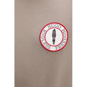HUGO Памучна тениска HUGO Dobul (50558407)