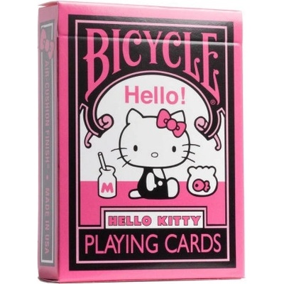 Laurence King Verlag GmbH Bicycle Hello Kitty - Black and Pink (Designer Spielkarten, Poker, Skat. . . ) | United States Playing Card Company (USPC)