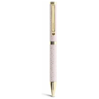 FILOFAX Химикалка, 0, 8 мм, златен клипс, розово тяло, filofax "Конфети", черна fx-132707 (fx-132707)