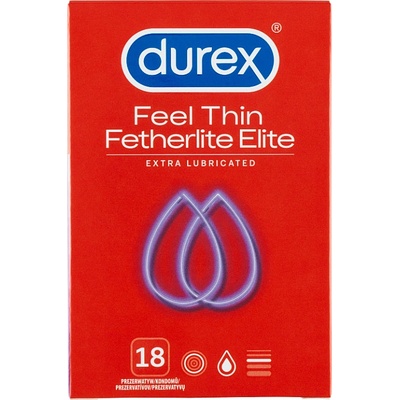 Durex Feel Thin Extra Lubricated 18 ks – Zbozi.Blesk.cz