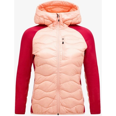 Peak Performance Helium Down Hybrid Hood peach fuzz