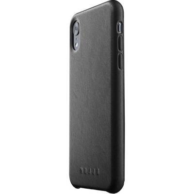 Mujjo Leather Case - кожен (естествена кожа) кейс за iPhone XR (черен)