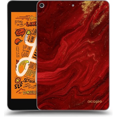 Picasee silikónový prehľadný obal pre Apple iPad mini 2019 5. gen Red
