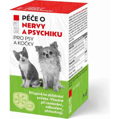 Pet Health Care Starostlivosť o nervy a psychiku tablety pre psy a mačky 60 ks