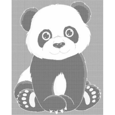 ZUTY Bodkovanie - PANDA Rámovanie: bez rámu a bez vypnutia plátna, Rozmer: 40x50 cm