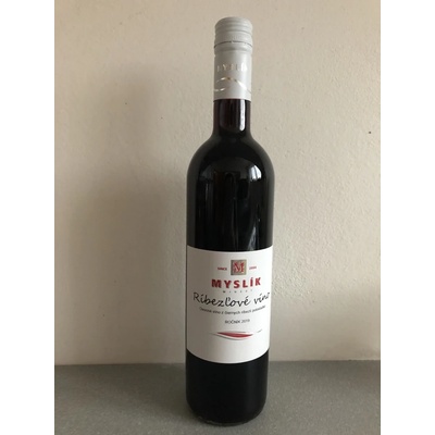 Myslík Winery Ríbezľové víno 0,75 l (čistá fľaša)