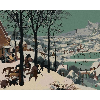 Zuty Malování Podle Čísel Lovci Ve Sněhu Pieter Bruegel 80 x 100 cm Plátno Rám