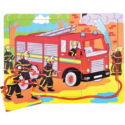 Bigjigs Toys Hasiči 9 dílků