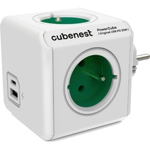 Cubenest PowerCube Original USB A+C PD 20 W zelená