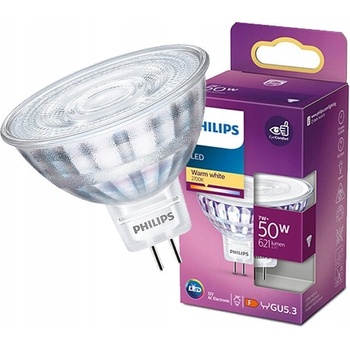 Philips 8718699773977 LED žiarovka 1x7W GU5,3 621lm 2700K teplá biela, bodová, Eyecomfort
