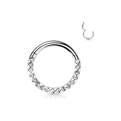 Šperky4U segment kruh septum helix cartilage tragus piercing titan TIT1138-1208