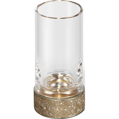 Decor Walther Чаша за четки за зъби Rocks гладка златна мат (0933982)