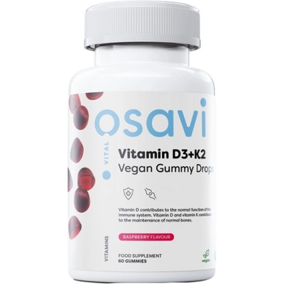 Osavi Vitamin D3 400 IU + K2 75 mcg | Vegan Cummy Drops [60 Бонбона]