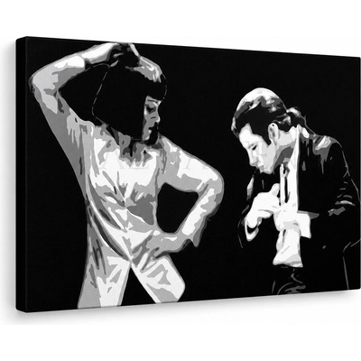 Ručne maľovaný POP Art obraz Pulp Fiction - 100x50 cm