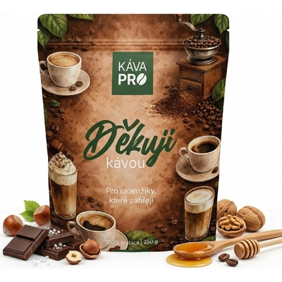 KávaPRO Děkuji kávou Dark mletí turek 250 g