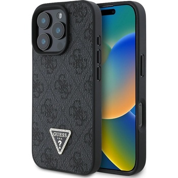 Предпазен калъф, Guess, 4G Triangle, за iPhone 16 pro, черен