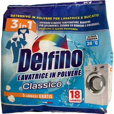 Delfino Prací prášok 900g CLASSIC 3in1 18 PD