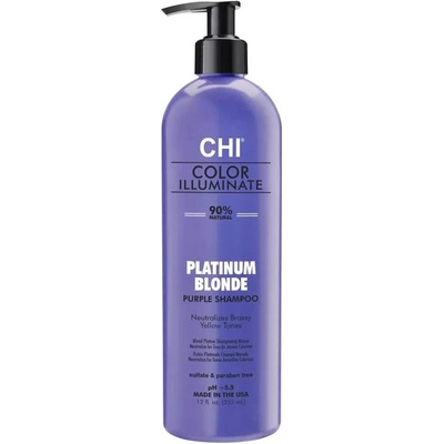 CHI Color Illuminate Platinum Blonde Purple Shampoo 355 ml