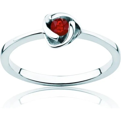 SAVICKI Пръстен Red Passion: бяло злато, рубин