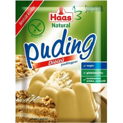 Haas Natural Puding s orechovou príchuťou 40 g