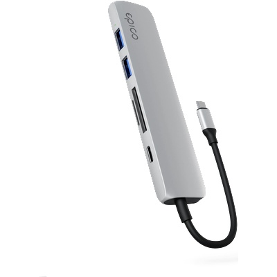 Epico Type-C Aluminium Hub 6in1 8K/30Hz Space gray (K-9915112100068)