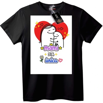 NOONEBRAND Тениска Мамо, ти си уникална - M, White
