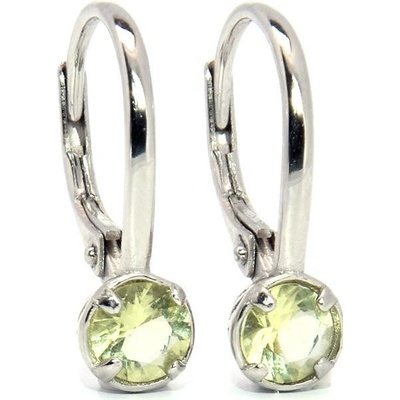 Rafity stříbrné s chrysolitem E0057KL-03