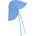 Huttelihut Детска шапка Huttelihut Kid's Summer Hat Muslin Hat - Della Robbia Blue - размер 50 cm (904-5932-0314)