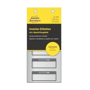 Avery-Zweckform Инвентарни етикети 50х20мм 6905 50бр