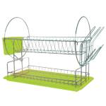 ECE METAL G-Сушилник за чинии 2ет ЗЕЛЕН 23.5x42xh36cm (71021S-1-G) (018598)