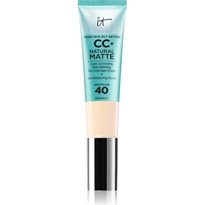 IT Cosmetics Your Skin But Better CC+ Cream Natural Matte zmatňujúci make-up SPF40 Fair Warm 32 ml