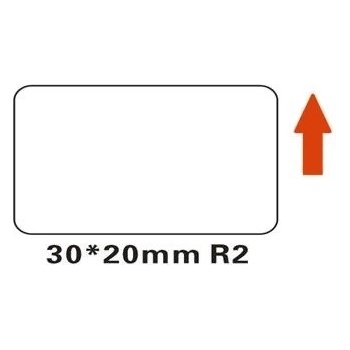 NIIMBOT A2A88658501, 30x20mm, 320 бр, бял самозалепващи се етикети (A2A88658501)